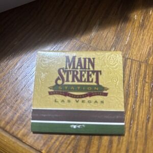 Vintage Matchbook Main Street Station Hotel Casino Brewery Las Vegas Advertising
